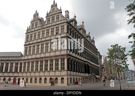 Rathaus in historische Gent (Gent), Ost-Flandern, Belgien. Stockfoto