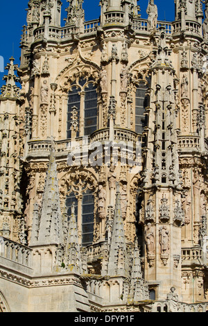 Gotischen Dom an der Ostwand von Burgos Kathedrale, Burgos, Castilla y Leon. Spanien Stockfoto