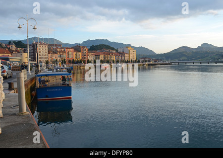 Sella-Fluss bei Sonnenuntergang Stockfoto