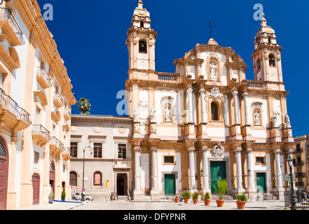 Kirche des Hl. Dominikus in Palermo, Italien Stockfoto