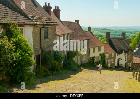 Park-Spaziergang am Shaftesbury, Dorset, England Stockfoto