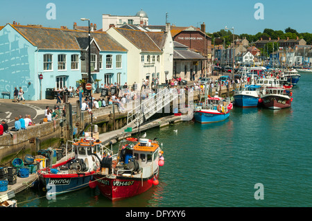 Alter Hafen Süd, Weymouth, Dorset, England Stockfoto