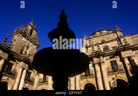 Kloster von San Martiño Pinario (17. Jh.). Kreuzgang. Santiago de Compostela.Coruña Provinz. Spanien. Camino de Santiago Stockfoto