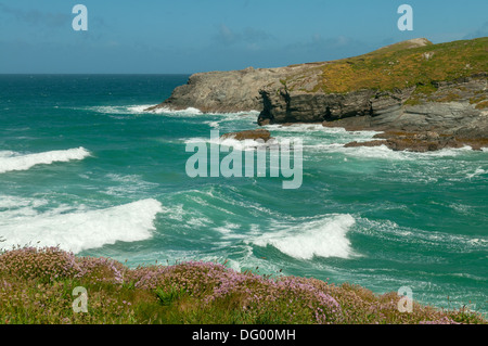 Einlass am Newquay Bay, Newquay, Cornwall, England Stockfoto