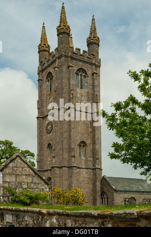 Kirche St. Pancras, Widecombe-in-the-Moor, Devon, England Stockfoto