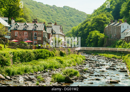 Fluss Lyn, Lynmouth, Devon, England Stockfoto