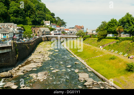 Fluss Lyn, Lynmouth, Devon, England Stockfoto