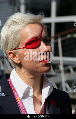 (Datei) Maria De Villota, während des Formel 1 GP in Barcelona am 12. Mai 2013 abgebildet. Stockfoto