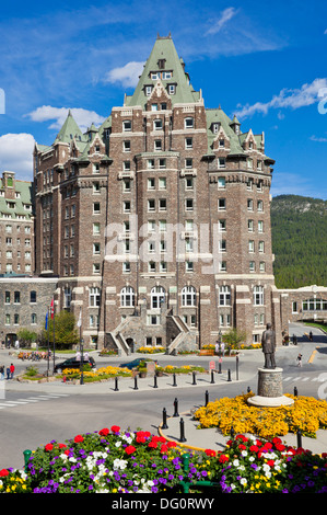 Das Fairmont Banff Springs Hotel Banff Gemeinde Banff national park Alberta Kanada Canadian rockies Stockfoto