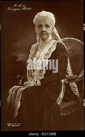 AK Emma von Waldeck Und Pyrmont, Adel Niederlande; Stockfoto