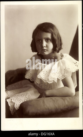 AK Prinzessin Editha Marie Gabrielle von Bayern, Junge Jahre; Stockfoto