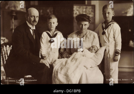 AK Friedrich Franz IV. Und Alexandra von Mecklenburg-Schwerin; Stockfoto