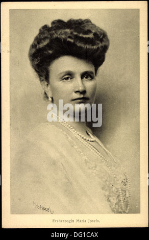 AK Erzherzogin Maria Josefa von Österreich, BKWI 888 28; Stockfoto