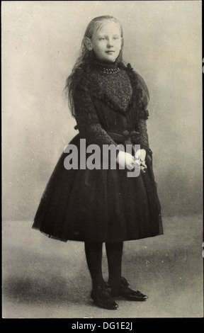 Foto Ak Königin Wilhelmina der Niederlande als Junges Mädchen;