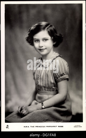 AK seiner königlichen Hoheit Prinzessin Margaret Rose, Schwester von Königin Elizabeth II; Stockfoto