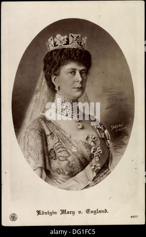 Passepartout Ak Her Majesty Queen Mary, Königin Maria von Teck, England, NPG 4677; Stockfoto