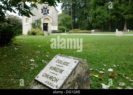 Ersten Weltkrieg ein Standort des zerstörten Dorfes Fleury-Devant-Douaumont in der Nähe von Douaumont, Lorraine, WWI Schlacht von Verdun, Frankreich Stockfoto