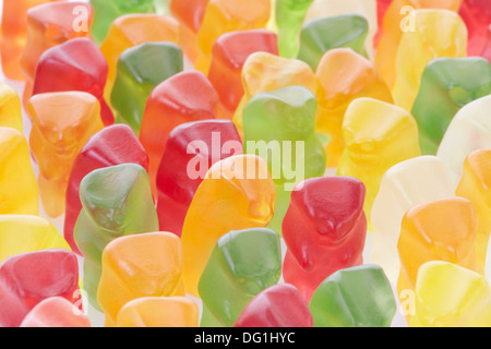 Gummibärchen, Masse-Konzept Stockfoto