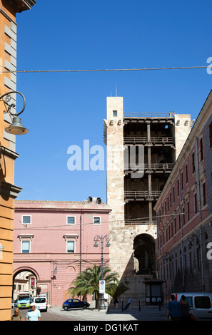 Torre di San Pancrazio in Cagliari - Sardinien Stockfoto