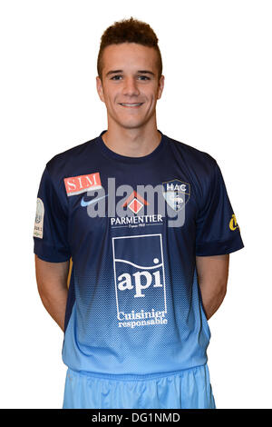 Le Havre, Frankreich. 7. Oktober 2013. Französischen Liga 1 Team Le Harve, offizielle Portrait-Fotos für die Saison 2013 / 14. Victor Khal © Aktion Plus Sport/Alamy Live-Nachrichten Stockfoto