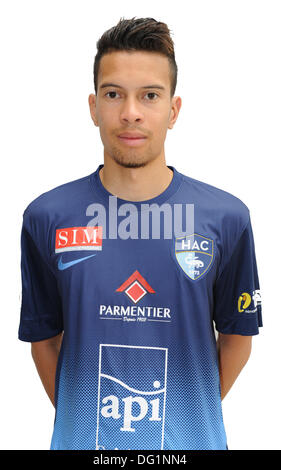 Le Havre, Frankreich. 7. Oktober 2013. Französischen Liga 1 Team Le Harve, offizielle Portrait-Fotos für die Saison 2013 / 14. Pierrick Rakotoharizoa © Aktion Plus Sport/Alamy Live-Nachrichten Stockfoto