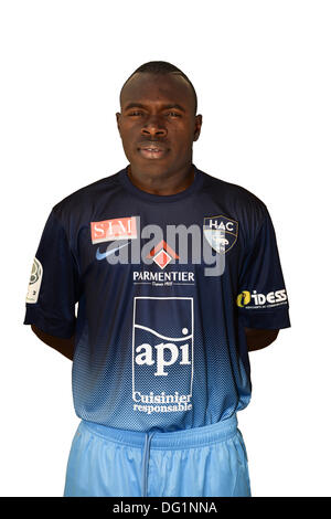 Le Havre, Frankreich. 7. Oktober 2013. Französischen Liga 1 Team Le Harve, offizielle Portrait-Fotos für die Saison 2013 / 14. Zargo TOURE - N ° 5 © Aktion Plus Sport/Alamy Live News Stockfoto