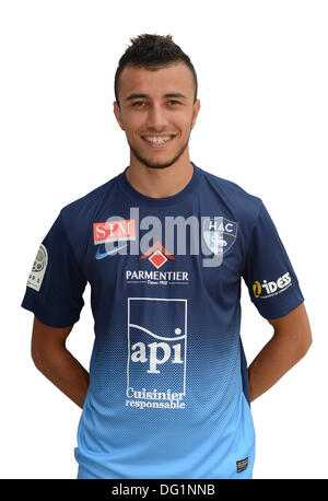 Le Havre, Frankreich. 7. Oktober 2013. Französischen Liga 1 Team Le Harve, offizielle Portrait-Fotos für die Saison 2013 / 14. Romain Saiss © Aktion Plus Sport/Alamy Live-Nachrichten Stockfoto
