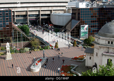 Centenary Square auf der Dachterrasse der Library of Birmingham, UK Stockfoto