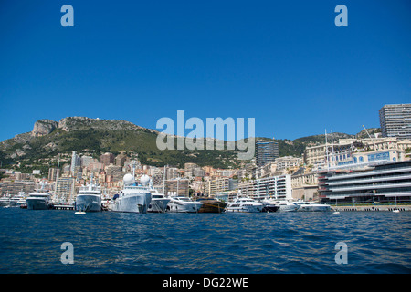 Schiff, Yacht, Hafen, Hercule, Monaco, Monte Carlo Stockfoto