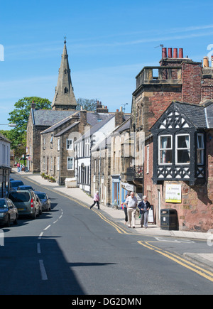 Alnmouth Haupt Straße Northumberland England, UK Stockfoto