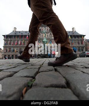 Antwerpen, Belgien. 5. Oktober 2013. Rathaus (Stadhuis) in der Innenstadt von Antwerpen, Belgien, 5. Oktober 2013. Foto: MARIJAN MURAT/Dpa/Alamy Live News Stockfoto