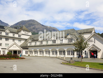 Das Quality Hotel and Resort in Eidfjord, Måbødalen, Hardanger, Hordaland, Norwegen, Skandinavien Stockfoto