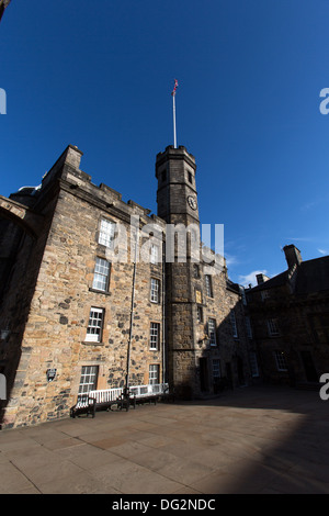 City of Edinburgh, Schottland. Fassade des Mitte des 15. Jahrhunderts Königspalast im oberen Ward von Edinburgh Castle. Stockfoto