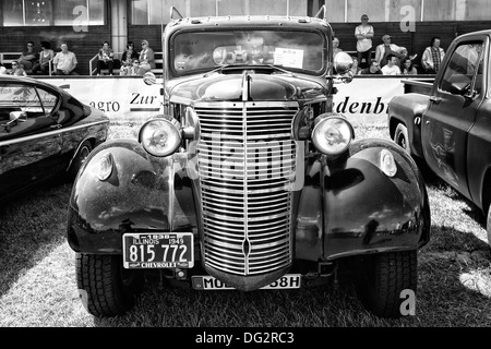 Auto Chevrolet AK Pickup-Truck (1938), schwarz / weiß Stockfoto