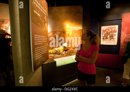 Nordamerika Kanada Ontario Ottawa Canadian War Museum Burenkrieg display Stockfoto
