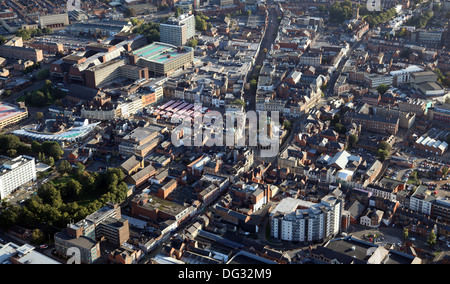 Luftaufnahme von Northampton Stadtzentrum Stockfoto