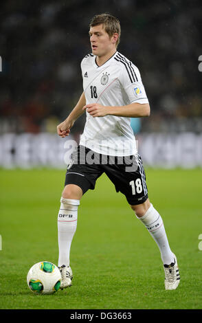 Köln 11. Oktober 2013, Qualifying match für FIFA Football World Cup 2014 Brasil im RheinEnergieStadion, Deutschland Vs Irland 3:0--Toni Kroos (GER) Stockfoto