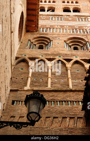 Turm der Kathedrale, Teruel, Hauptstadt der Mudéjar Kunst in Spanien. Stockfoto