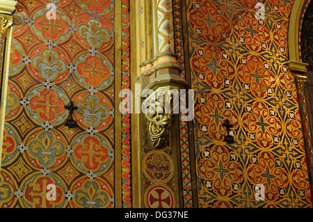 Detail der Dekoration innen San Pedro Church, Teruel, Spanien Stockfoto