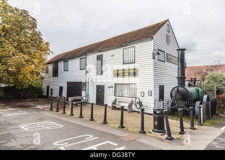 Schindeln oder weatherboarded Gebäuden im Tenterden & Bezirk Museum, ein Stil des Gebäudes häufig in West Kent Stockfoto