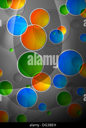 Schöne Zusammenfassung Hintergrund mit bunten Kreisen - Eps 10 Stockfoto