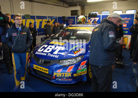 Andrew Jordon, 2013 britischer Tourenwagen-Champion. Brands Hatch Rennstrecke, UK. Stockfoto