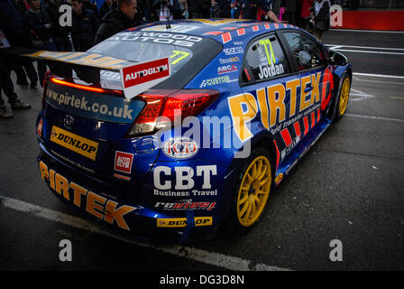 Andrew Jordon, 2013 britischer Tourenwagen-Champion. Brands Hatch Rennstrecke, UK. Stockfoto