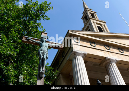 St. Johannes Evangelist-Kirche, Waterloo, London, England, UK. Stockfoto