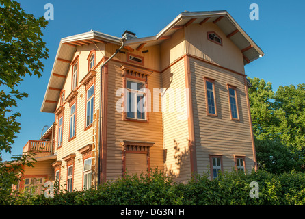 Altes Holzhaus in Porvoo in Finnland Stockfoto