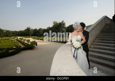 Herr italienische Hochzeit, Colorno, Parma, Italien Stockfoto