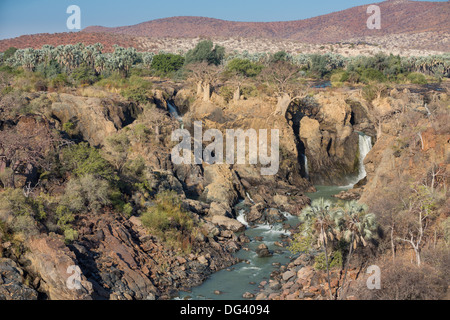 Epupa Wasserfälle Stockfoto