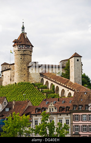Munot Burg, Festung aus dem 16. Jahrhundert, Schaffhausen, Schweiz, Europa Stockfoto