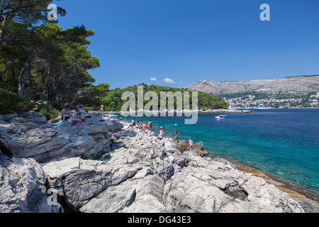 Insel Lokrum, Dubrovnik, Dalmatien, Kroatien, Europa Stockfoto