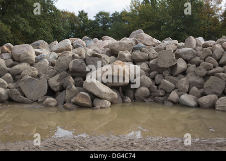 Einen großen Steinhaufen. Stockfoto